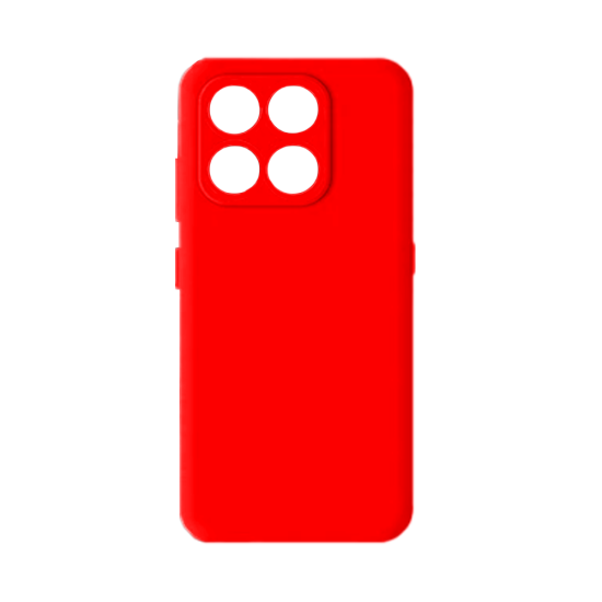 Capa de Silicone Com Moldura De Câmera para Huawei Honor 400 Smart Vermelho