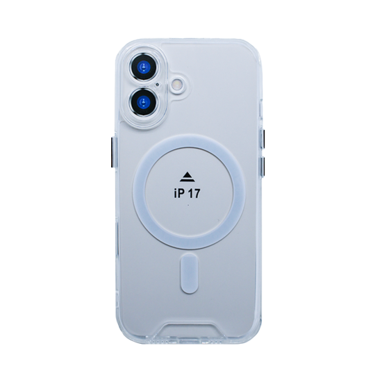 Magnetic Hard Case Clear 3D for Apple iPhone 17 Transparent