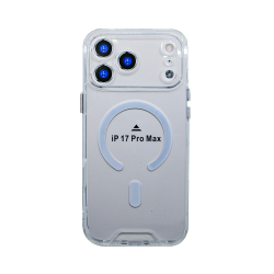 Magnetic Hard Case Clear 3D for Apple iPhone 17 Pro Max Transparent