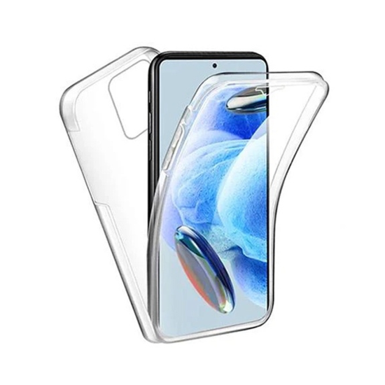 Capa de Silicone 360º para Oppo Reno 14F Transparente