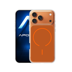 Capa Duro Designer Magnética para Apple iPhone 17 Pro Max Laranja