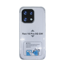 Hard Silicone Case for Oppo Reno 16F 5G Transparent